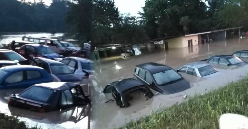车淹水 好倒霉啊！