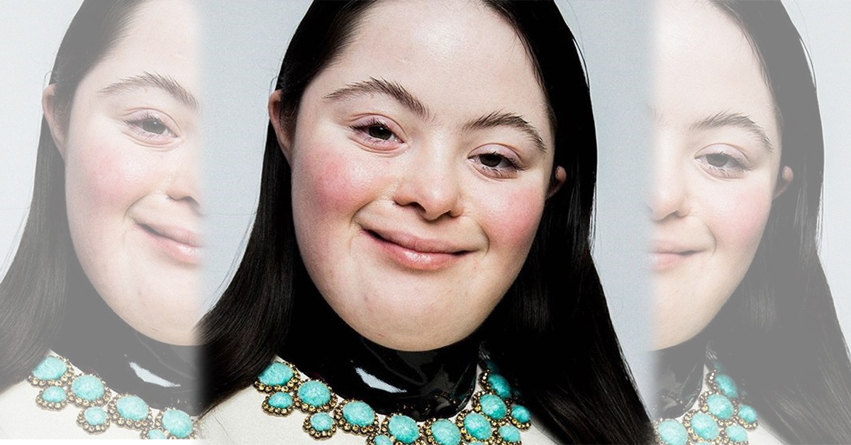 戈尔茨坦为Gucci Beauty 的 L’Obscur睫毛膏拍摄广告照。