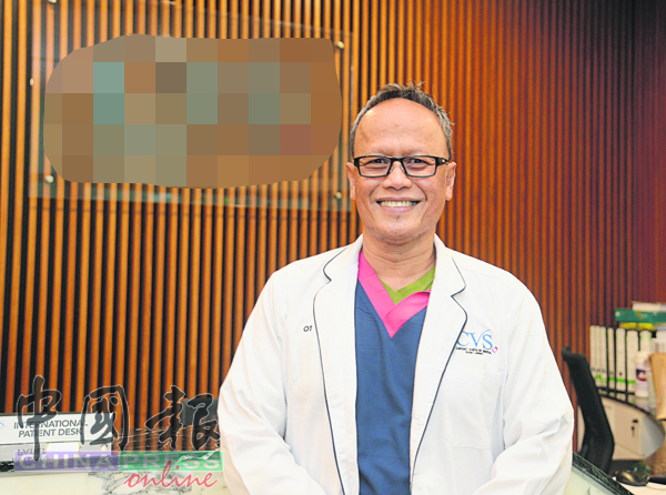 心胸外科兼先天性心脏疾病外科医生拿督翰丹，呼吁民众关注心脏瓣膜健康问题。