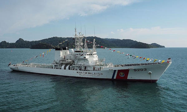 日本政府于2016年赠送我国的大型巡逻舰，图为“北根”号。