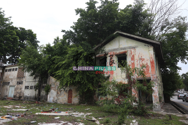 坐落万达卡峇老屋，建筑结构已被树木严重侵蚀，犹如城市中的森林。