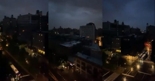 纽约曼哈顿上城 遇大规模停电