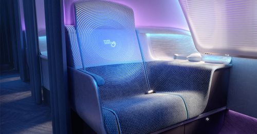 未来客机舱设计 可用紫外线杀菌消毒