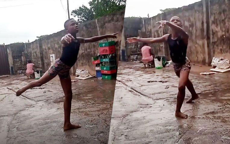 马杜雨中翩然起舞的影片在推特上已有千万人次点阅。