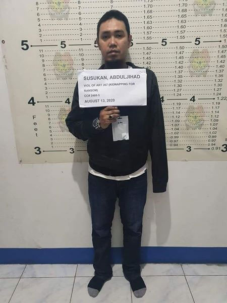 涉多宗绑架案的英当苏苏干在菲律宾南部达沃市落网。