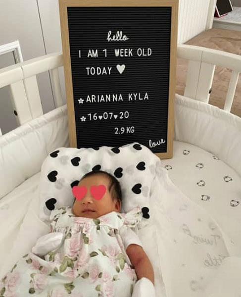 陈雪铃在女儿出生一周时，曾公布女儿名为阿丽雅娜。