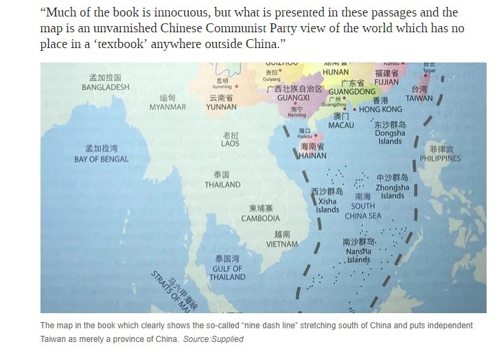 《中国语言文化及社会》中的地图。