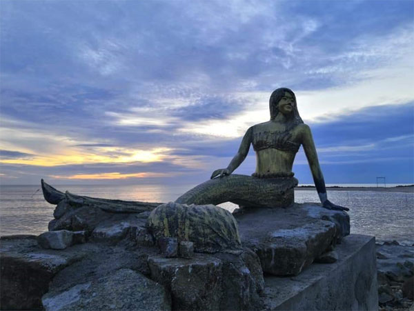 1.泰国宋卡美人鱼雕像来到大马？非也，这是在霹雳瓜拉古楼六条桥景点新打造的美人鱼雕像。