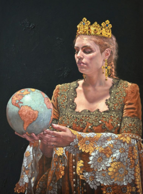 意大利，，Carlo Alberto Palumbo，《Isha》，80x110cm，油画