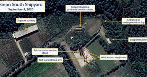 美CSIS发布卫星照 指朝鲜或准备潜艇发射导弹