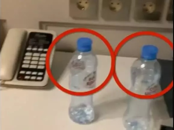酒店房间的矿泉水瓶被验出含毒。