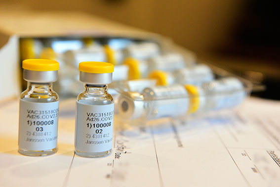 庄生公司研发的单剂疫苗。（美联社）