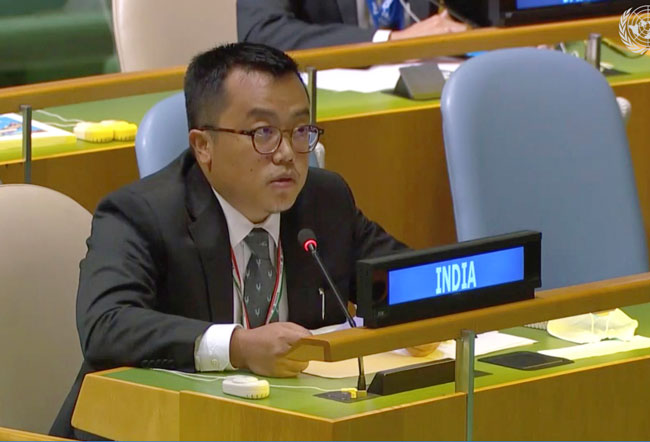 印度驻联合国代表团第一秘书维尼托。（美联社）