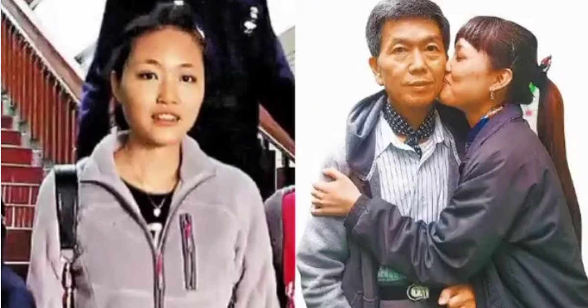 女算命师陈泓仰(左)算出大她37岁的里长陈文生（右图左）是真命天子，倒追结为夫妻后，隔年陈文生病逝。