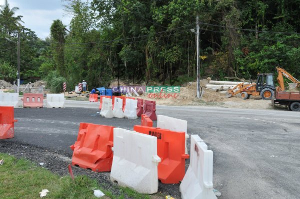 百乐花园入口处的路桥提升加宽工程耗资逾470万令吉。