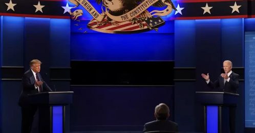 ◤美國總統大選◢總統辯論 最終回 一人答題時 對手將封嘜