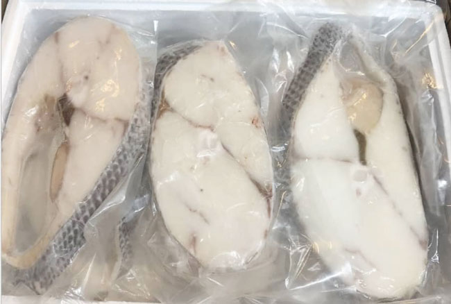 冷冻鳕鱼外包装。