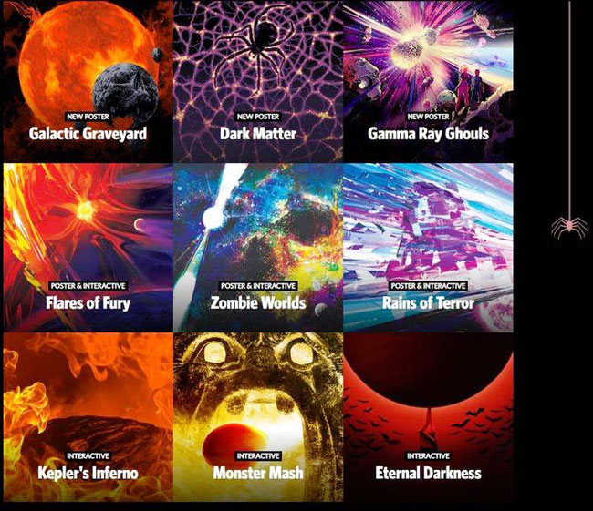 NASA《恐怖银河》创意海报。