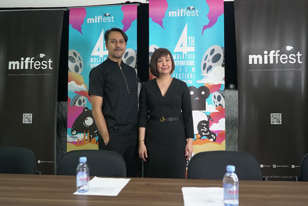 马来西亚国际电影节主席兼创办人吴佩玲与宣传大使布朗巴拉勒出席《第4届马来西亚国际电影节》线上发布会。