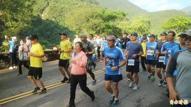 前总统马英九也参加5公里赛程。