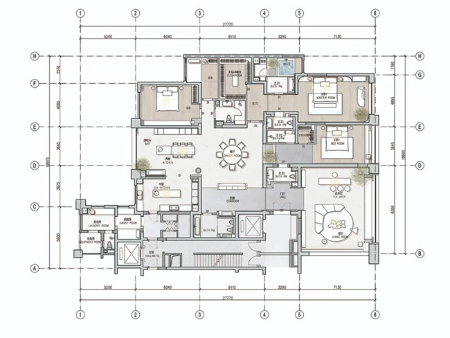 豪宅格局图。（图：环球设计）