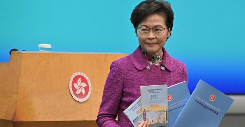 林郑月娥公布施政报告 为国安法辩护