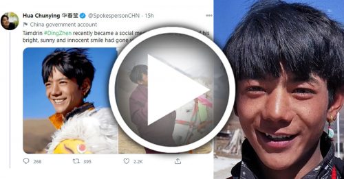 四川藏族男7秒电眼和微笑 1.3亿热度征服中国网民