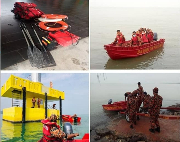 巴当德姆消拯队伍检查船只与装备，为年底的涨潮与水灾做好准备。