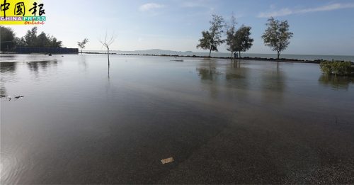 大海潮来袭  陆地变汪洋