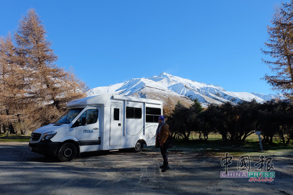Mount Cook雪山之下唯一房车，独享整座美景。