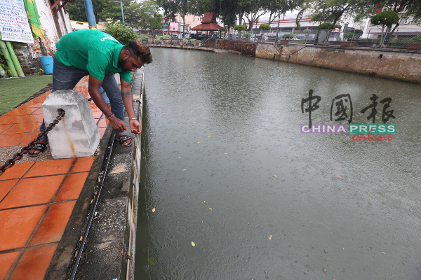 由于甲河鱼群众多，常有附近民众兴致勃勃到来钓鱼。