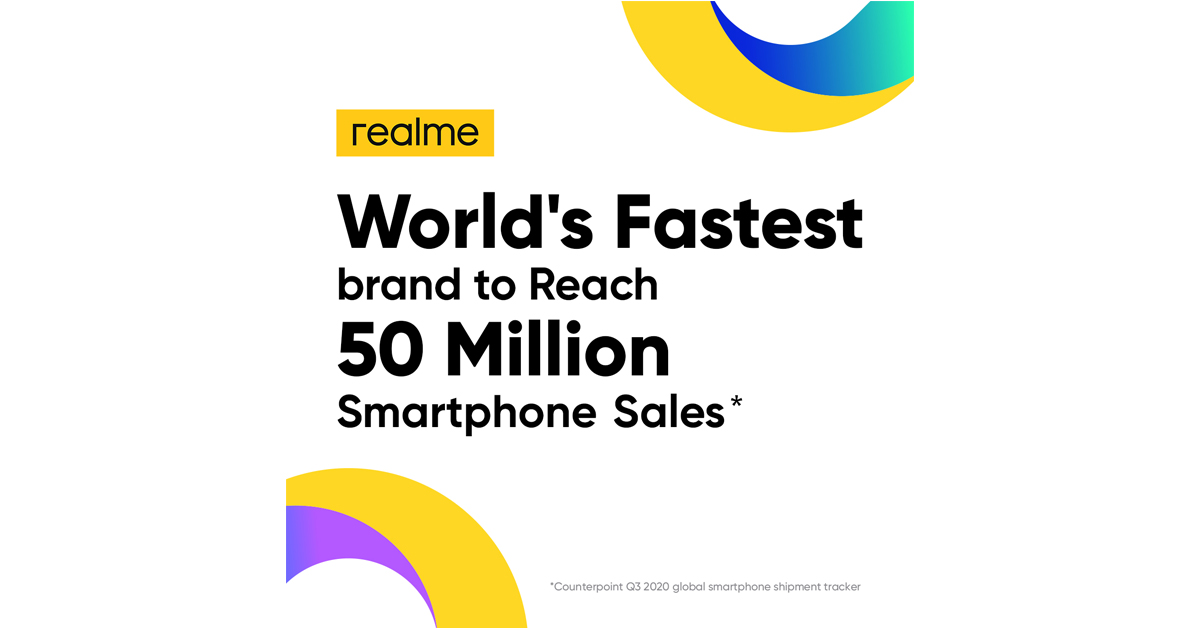 realme取得大马智能手机市场排名第2