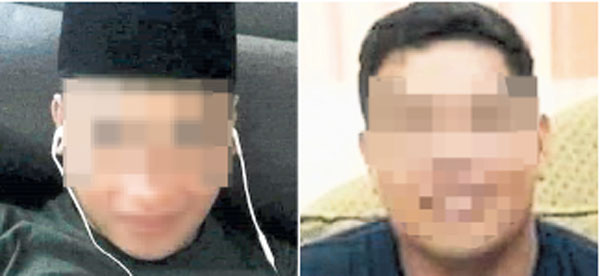 两名黑警被神通广大的网友搜索，照片更被上载网络进行公审。