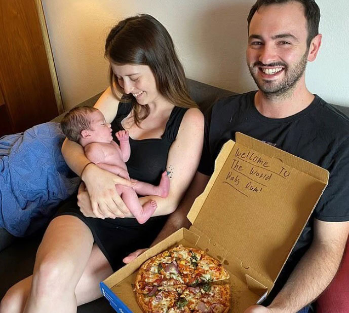 安东尼的儿子多米尼克与披萨店撞名，让他和女友获60年免费吃披萨大礼包。