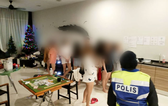 租别墅开圣诞节吸毒派对被警方侦破，扣30人。