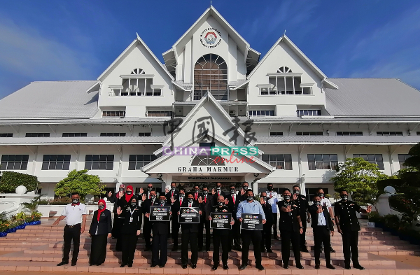 马六甲历史城市政厅各部门主管“对贪污说不！”