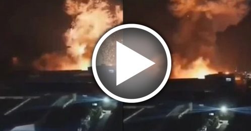 湖南电池厂爆炸 “蘑菇云”如电影！