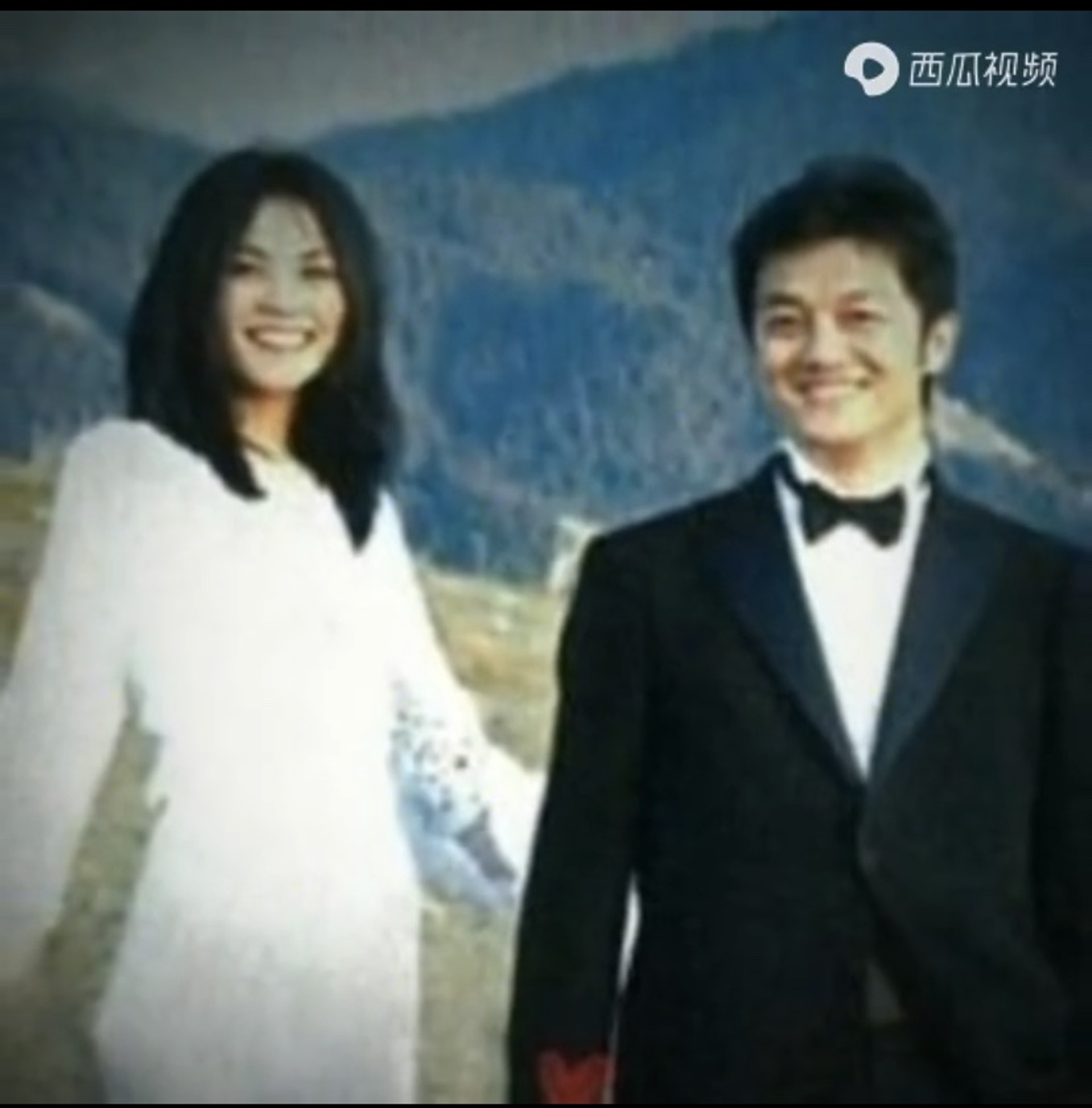 网上近日流出几张疑似王菲与李亚鹏于15年前拍摄的结婚照。