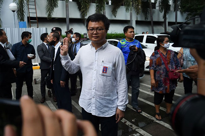 人权律师阿农是去年泰国反政府示威活动中的主导人物之一。