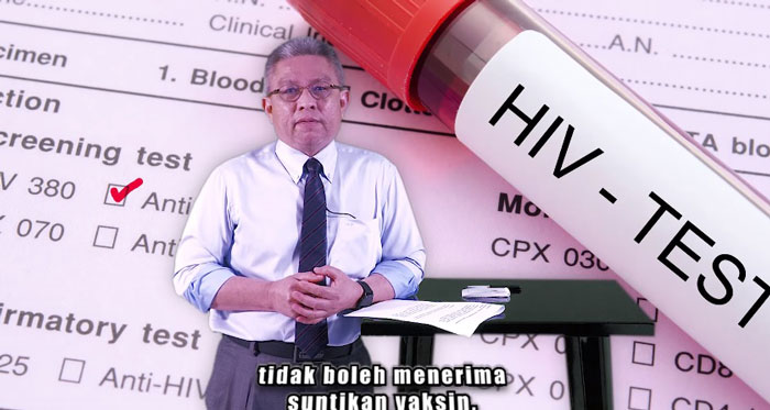 阿汉峇峇指出，爱滋病患者不可以接种新冠肺炎疫苗。
