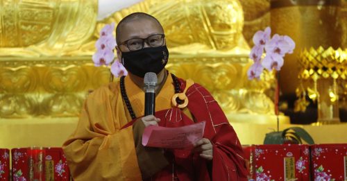 觉诚法师吁佛教徒接种疫苗 保护自己 保护身边人