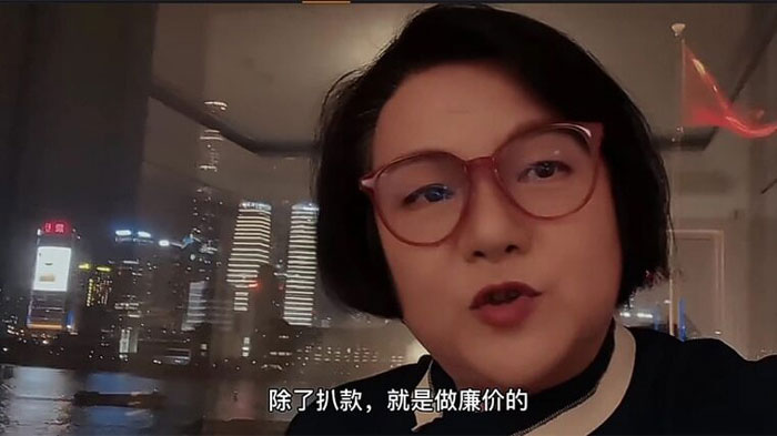 洪晃狠批H&M的声明，并呼吁全中国人民抵制外国品牌，建立中国自己的品牌。