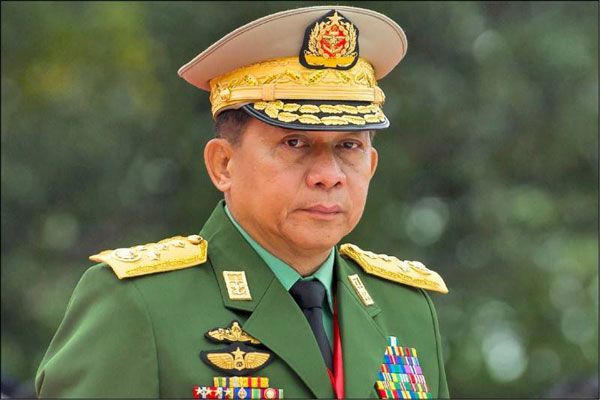 缅甸武装部队总司令敏昂莱。