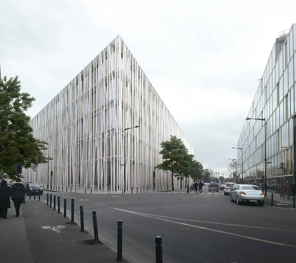 齐集Chanel旗下工坊的建案Le 19M坐落于巴黎19区奥贝维埃大街（Porte d’Aubervilliers）上，预计于今年落成开幕。