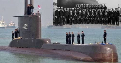 印尼潜舰断成3截 全部53人证实罹难