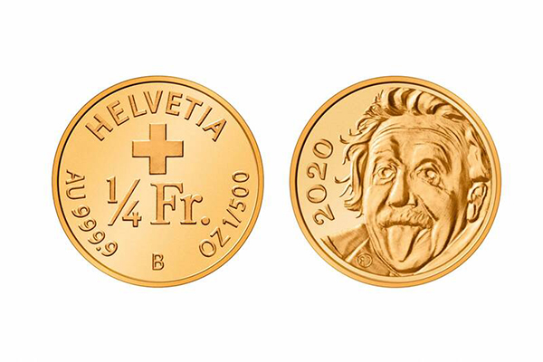 这枚微型硬币面额仅0.25瑞郎，直径0.396毫米，重量仅为0.063克。（法新社）