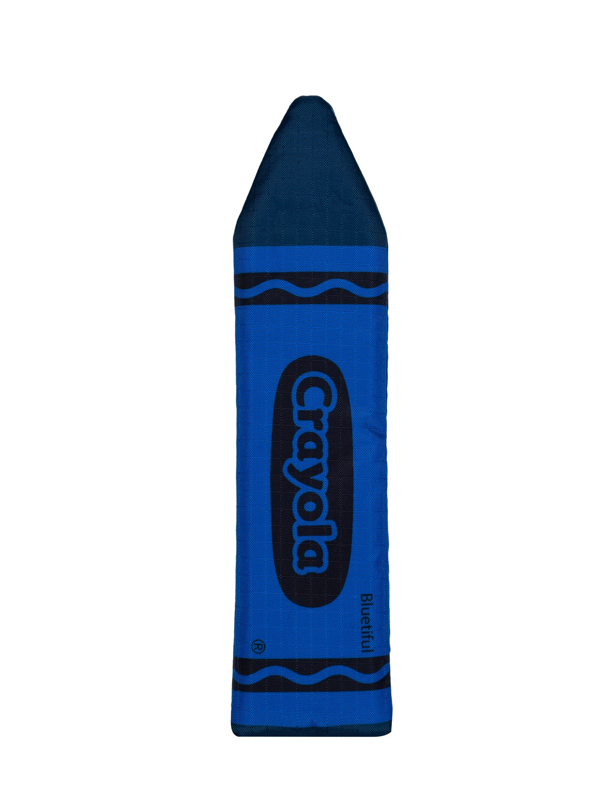 直接将Crayola蜡笔变身造型斜的笔袋，可爱造型让人爱不释手。