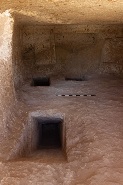 根据墓内文字及陪葬品推估，该墓群年代从古王国末期到托勒密时期末期不等。（欧新社）