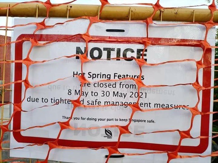 三巴旺温泉公园已从5月8日起关闭，一直到5月30日。（取自面子书）