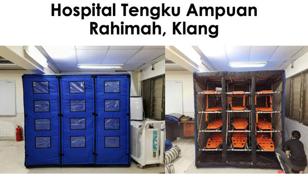 巴生中央医院则设立可存放不超过12个大体的担架太平柜。